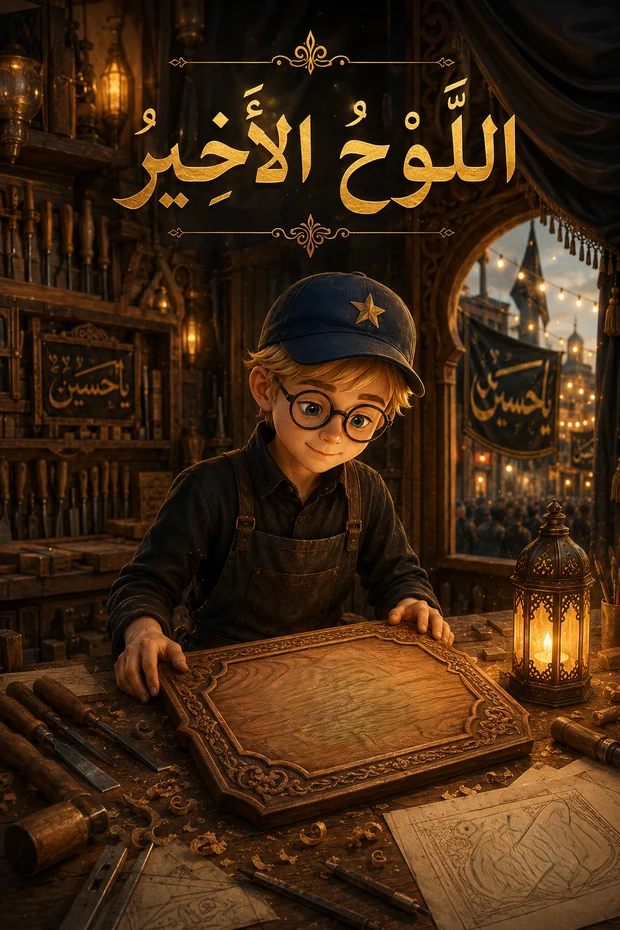 غلاف قصة اللَّوح الأخير